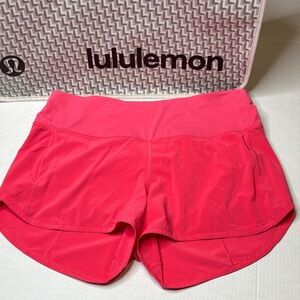 Lululemon running shorts, 4 inch, high rise, size 10